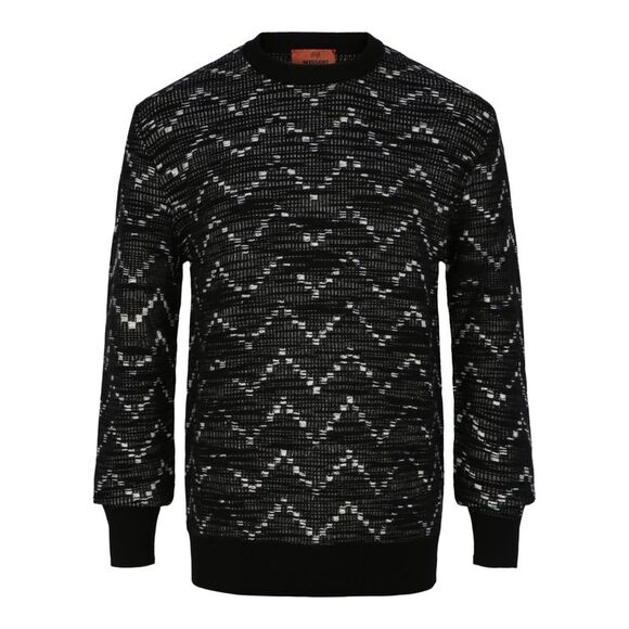 M Missoni Other - M Missoni Zig-Zag Crewneck Pullover Sweater Black Mens